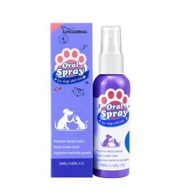 Yegbong Tooth Cleaning Spray For Cats And Dogs, Tooth Stains Fresh Breath Pets Oral Care Spray